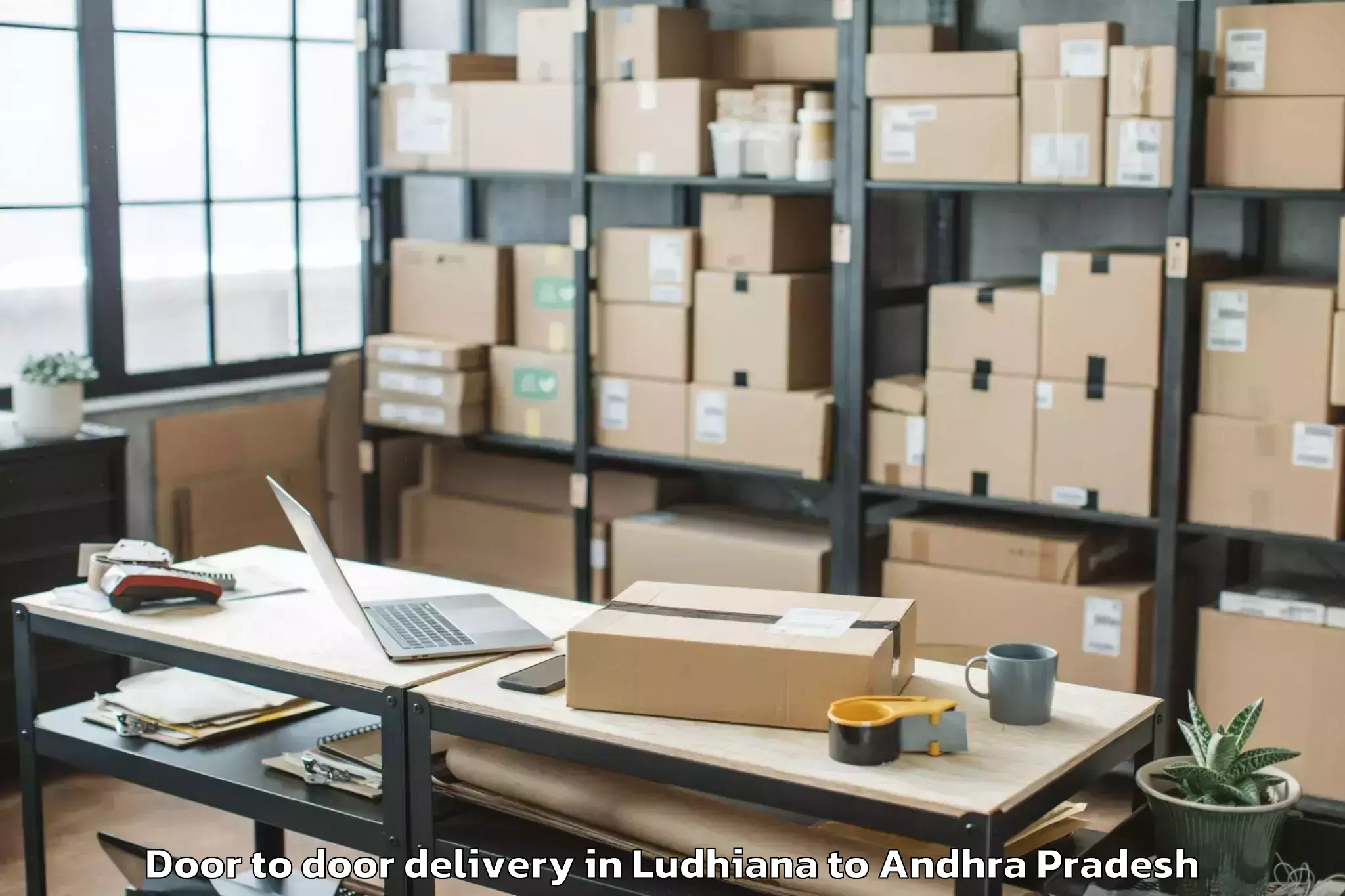 Easy Ludhiana to Nidamarru Door To Door Delivery Booking